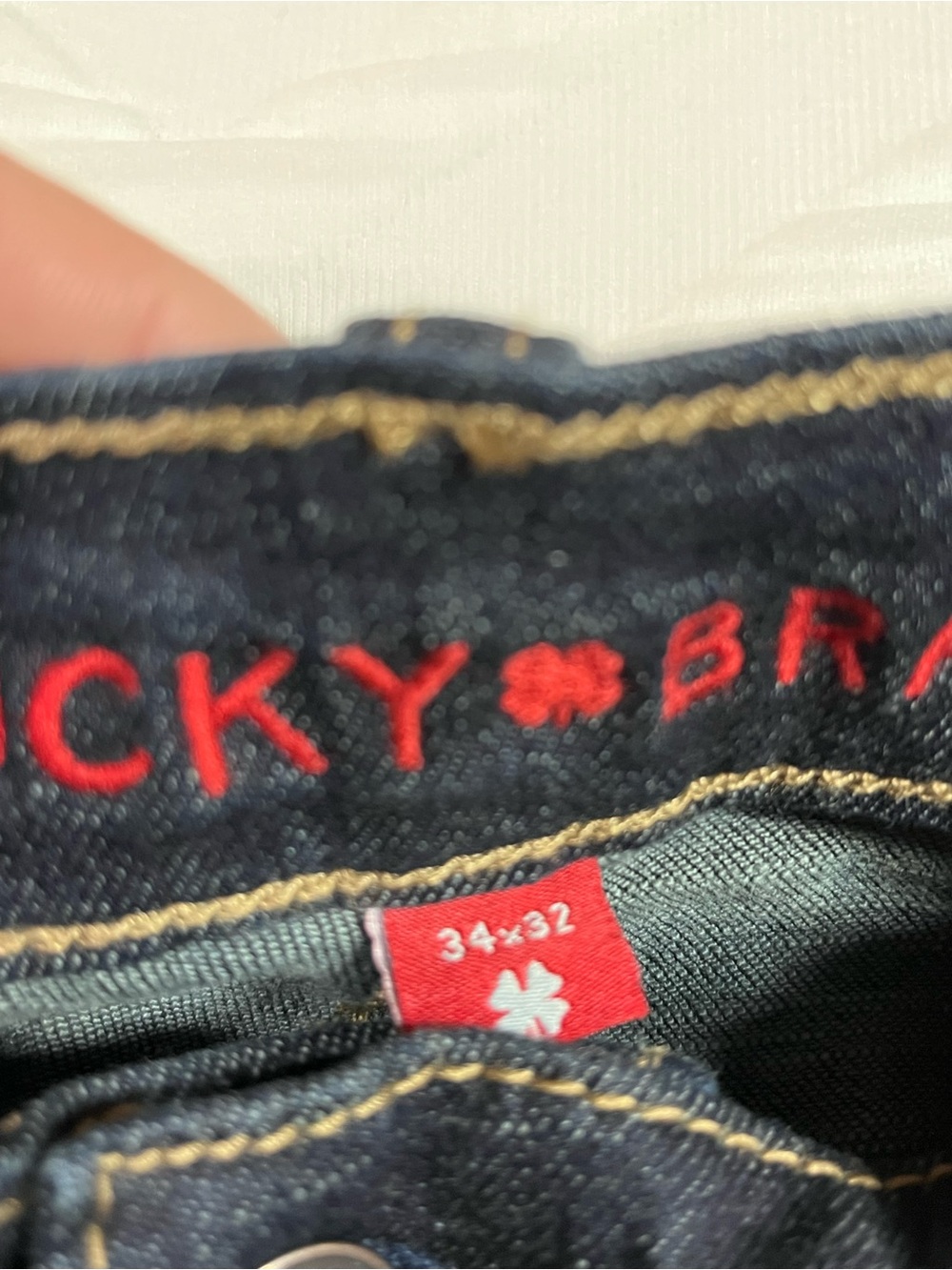 Lucky Brand Men’s Dark Blue Straight Leg Jeans 34X32 - Picture 6 of 6